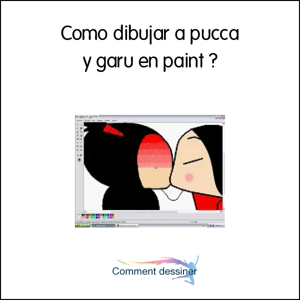 Como dibujar a pucca y garu en paint